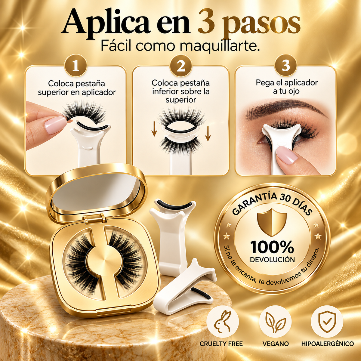LashGlow™ - Pestañas Magnéticas