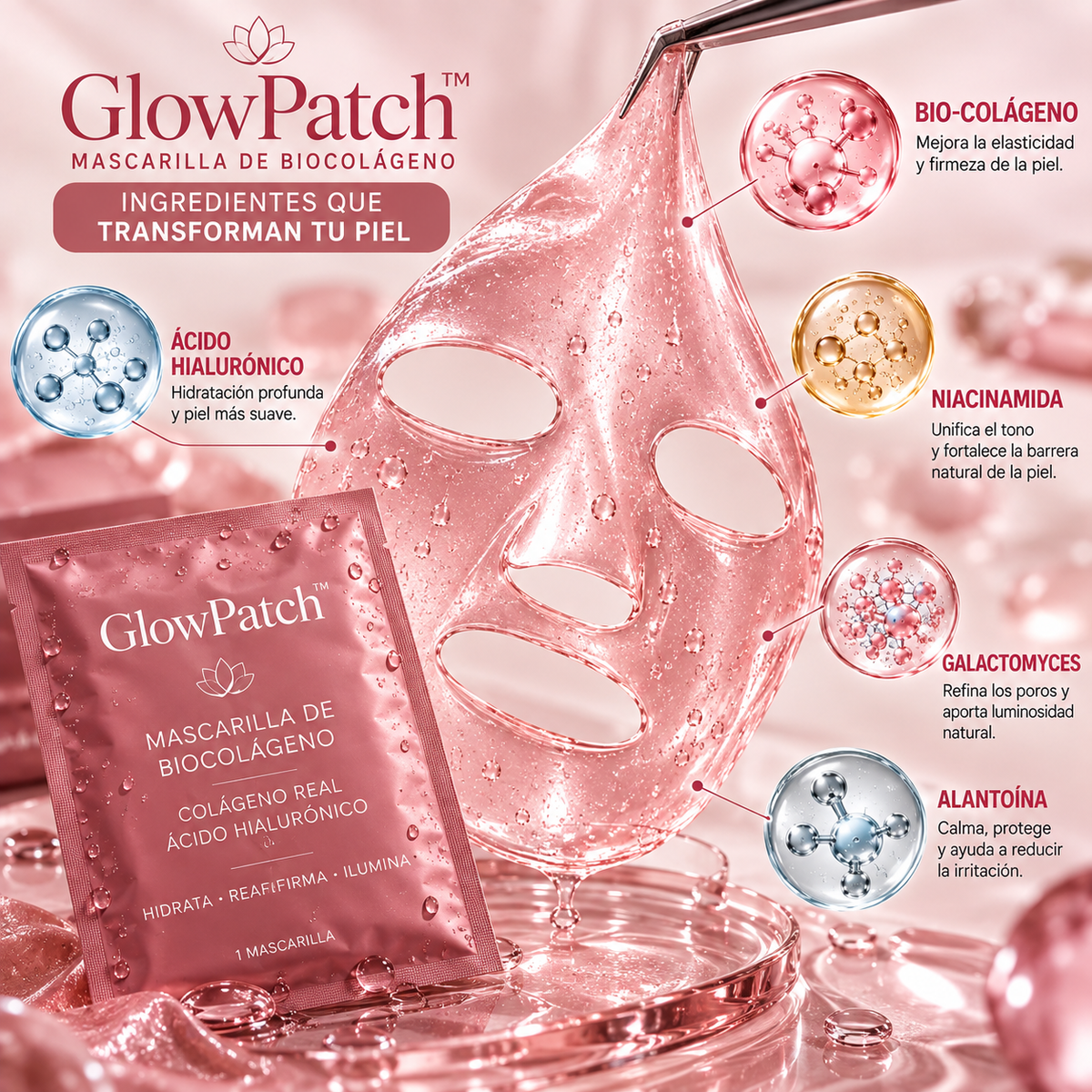 GlowPatch™ - Parches de Colageno